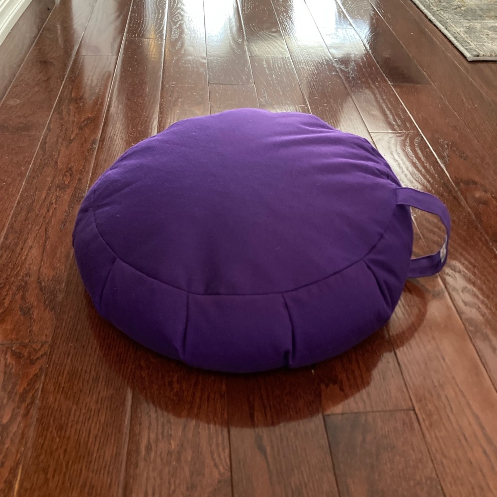 Purple & Grey Meditation Cushion Combo